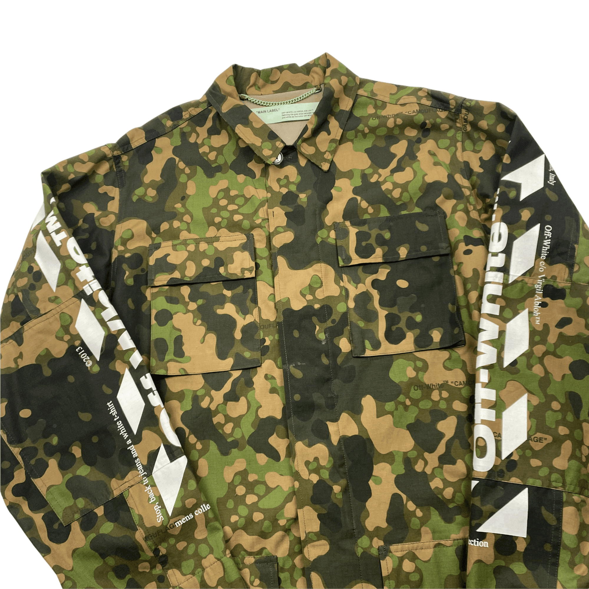 Green Camo Off-White Diag Field Jacket - Large - The Streetwear Studio