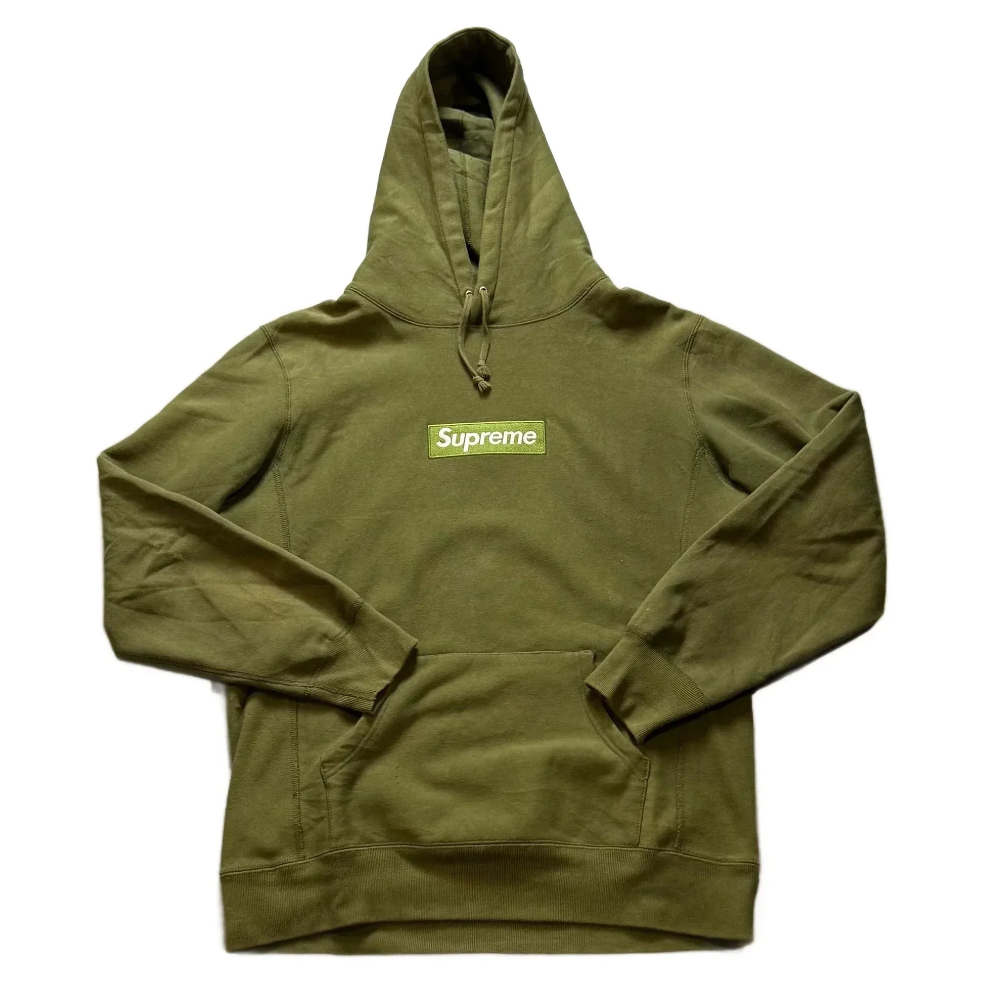 Green Supreme Box Logo Hoodie - XL | The Streetwear Studio