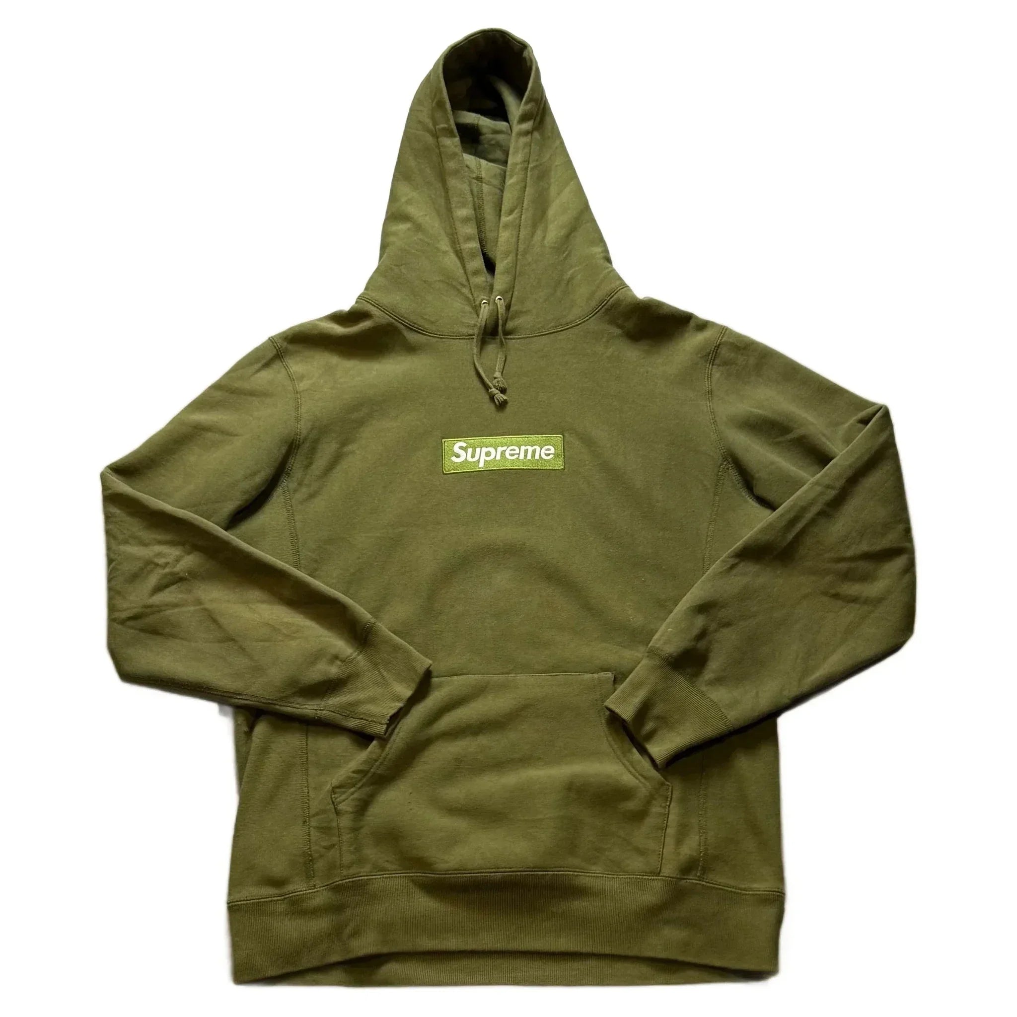 Green Supreme Box Logo Hoodie - XL | The Streetwear Studio