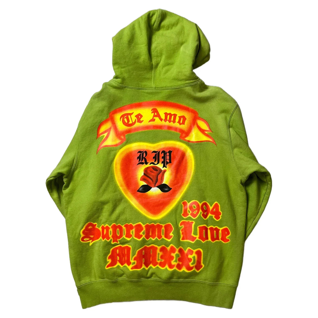 Green Supreme Hoodie - M | The Streetwear Studio