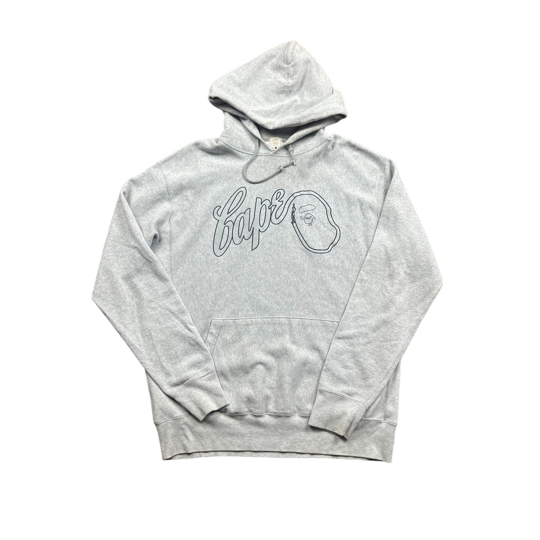 Grey A Bathing Ape (BAPE) Hoodie - Large - The Streetwear Studio