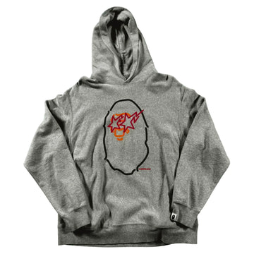 Grey A Bathing Ape (BAPE) Hoodie - M | The Streetwear Studio
