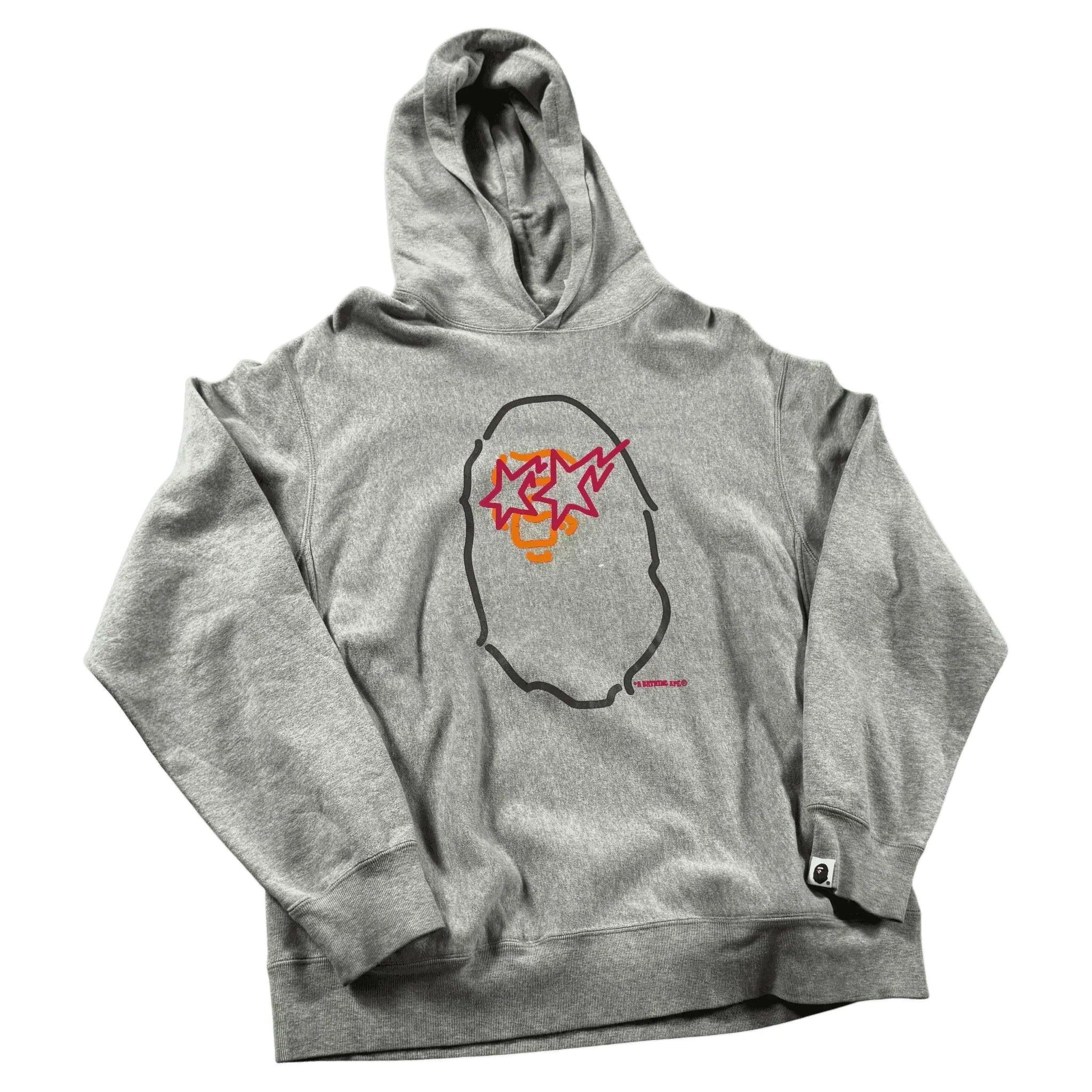 Grey A Bathing Ape (BAPE) Hoodie - M | The Streetwear Studio