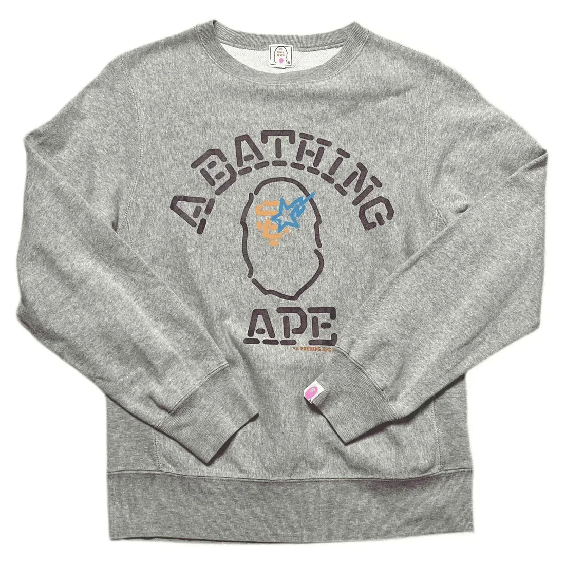 Grey A Bathing Ape (BAPE) Sweatshirt - M | The Streetwear Studio
