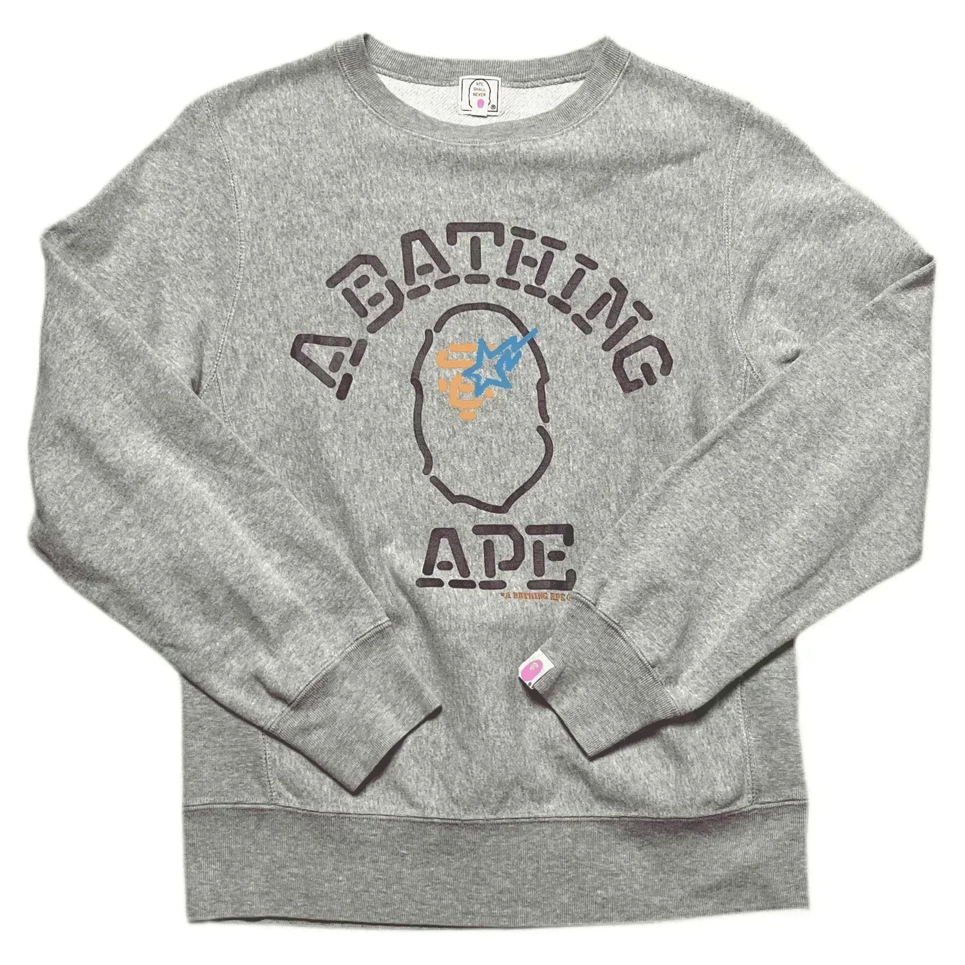Grey A Bathing Ape (BAPE) Sweatshirt - M | The Streetwear Studio