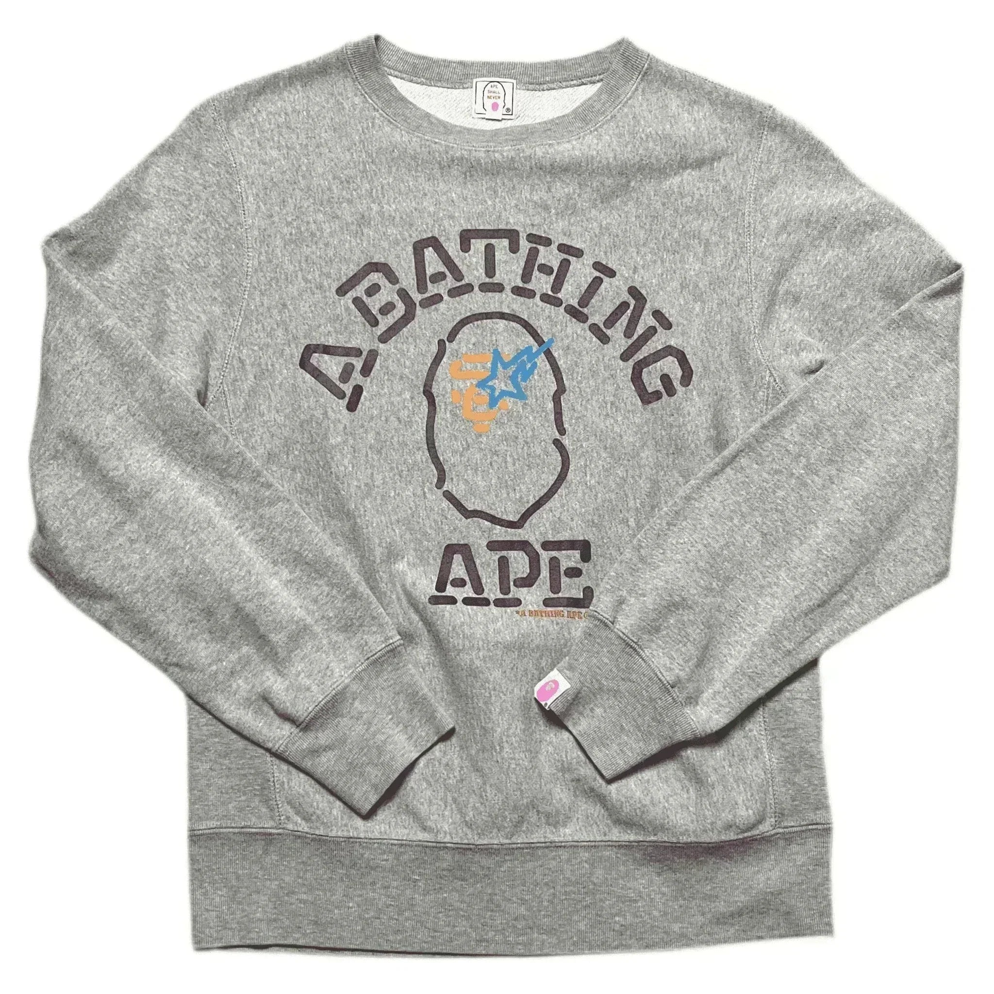 Grey A Bathing Ape (BAPE) Sweatshirt - M | The Streetwear Studio