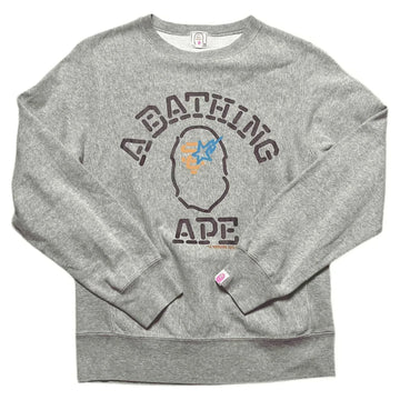 Grey A Bathing Ape (BAPE) Sweatshirt - M | The Streetwear Studio