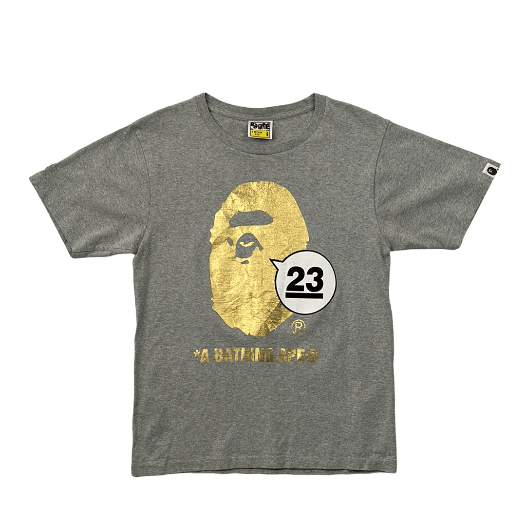 Grey A Bathing Ape (BAPE) Tee - Small - The Streetwear Studio