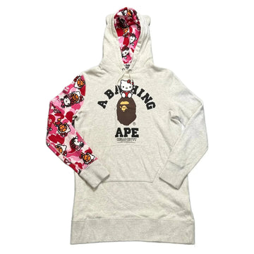 Grey A Bathing Ape (BAPE) x Hello Kitty Hoodie - XS | The Streetwear Studio