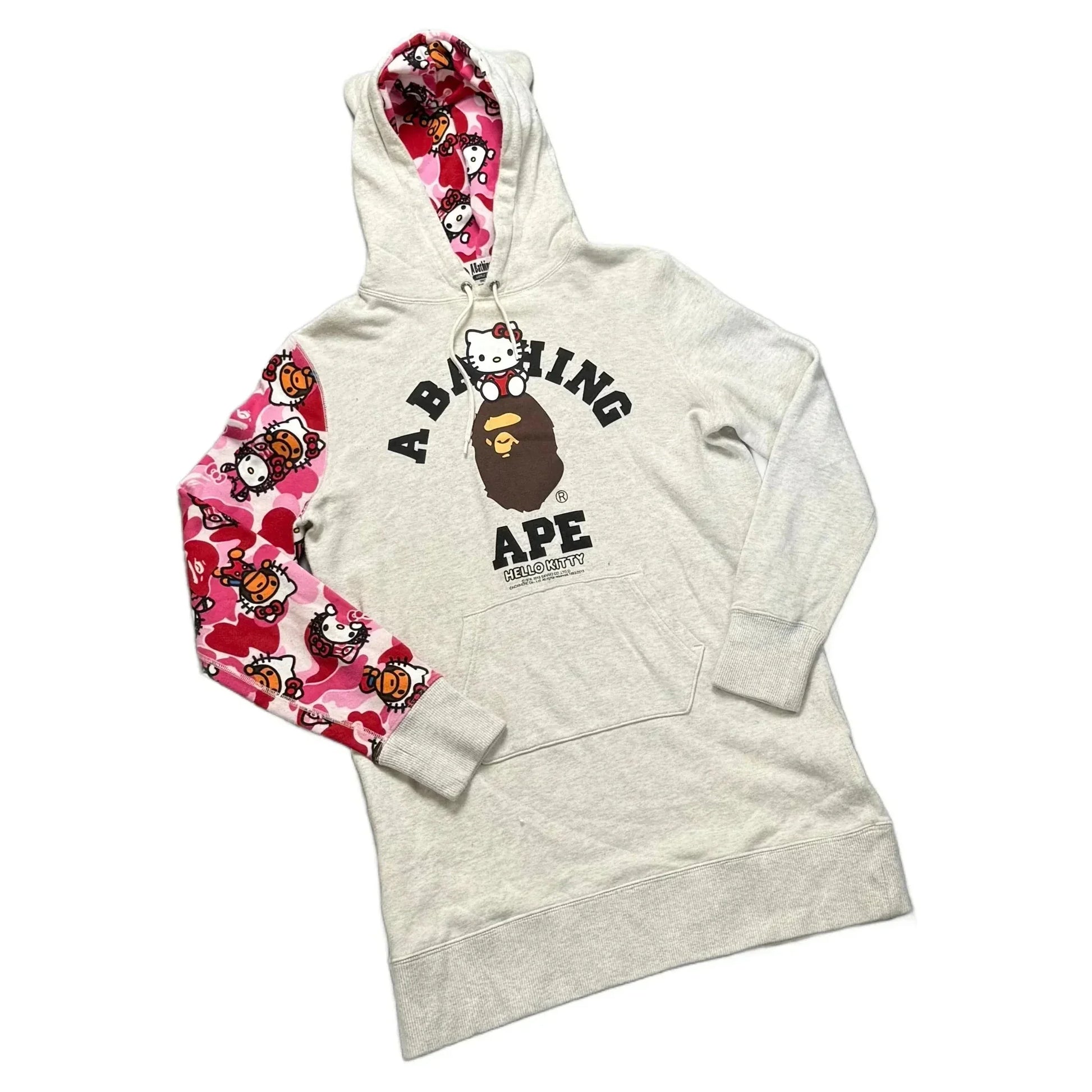 Grey A Bathing Ape (BAPE) x Hello Kitty Hoodie - XS | The Streetwear Studio