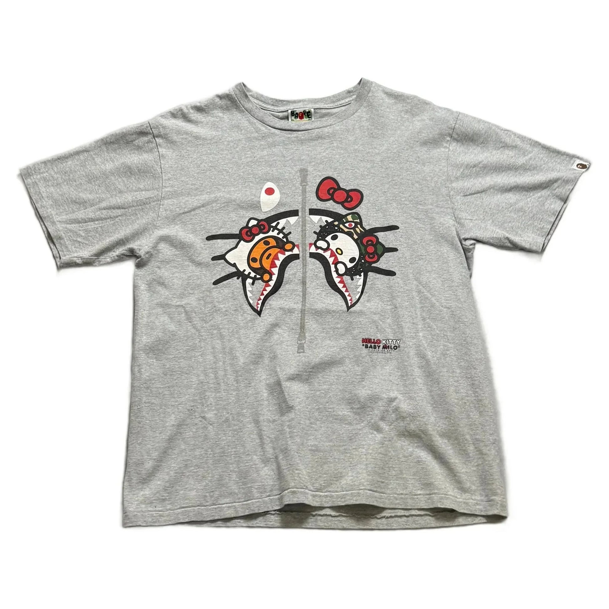 Grey A Bathing Ape (BAPE) x Hello Kitty Tee - XL | The Streetwear Studio