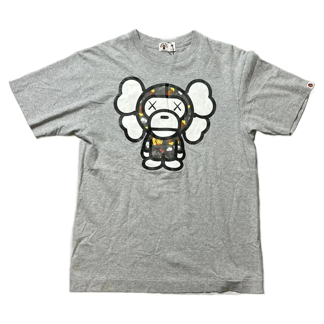 Grey A Bathing Ape (BAPE) x KAWS Tee - M | The Streetwear Studio