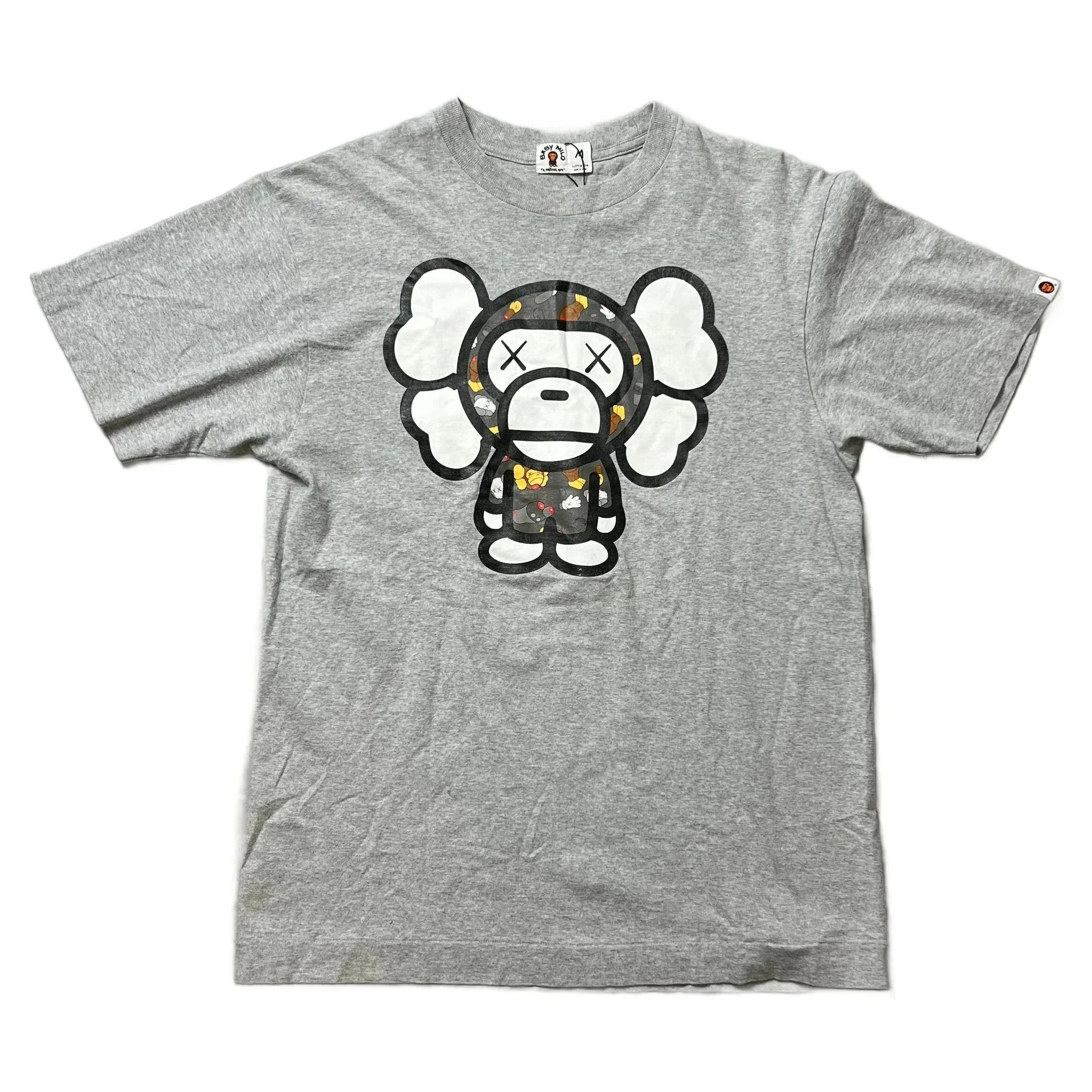 Grey A Bathing Ape (BAPE) x KAWS Tee - M | The Streetwear Studio