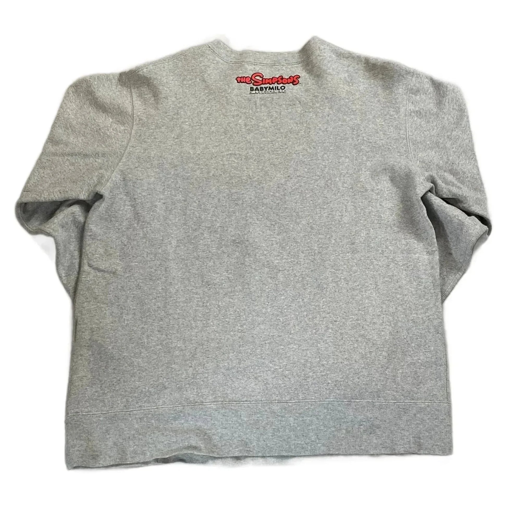 Grey A Bathing Ape (BAPE) x The Simpsons Sweatshirt - XL | The Streetwear Studio