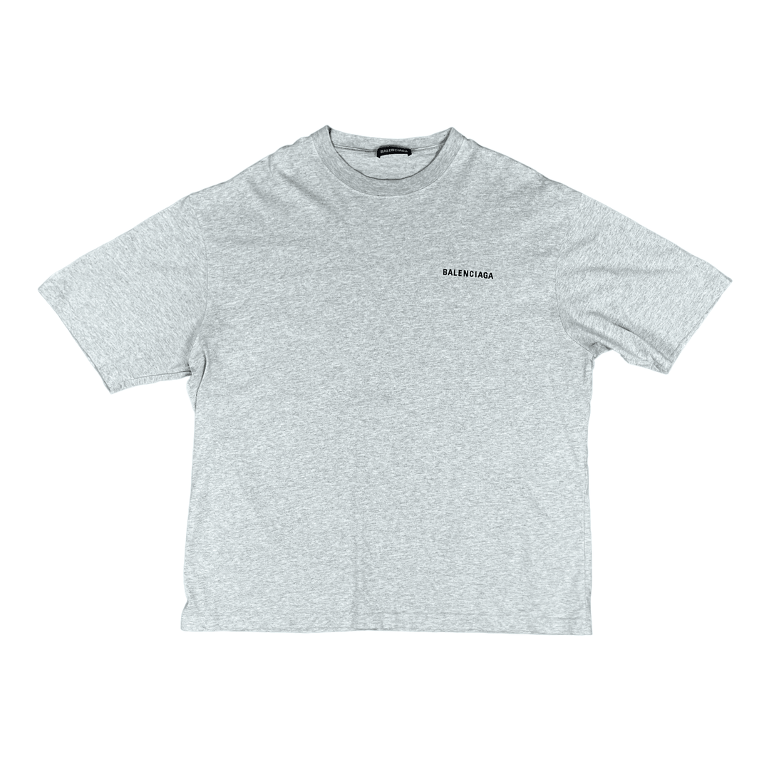 Grey Balenciaga Tee - Large - The Streetwear Studio