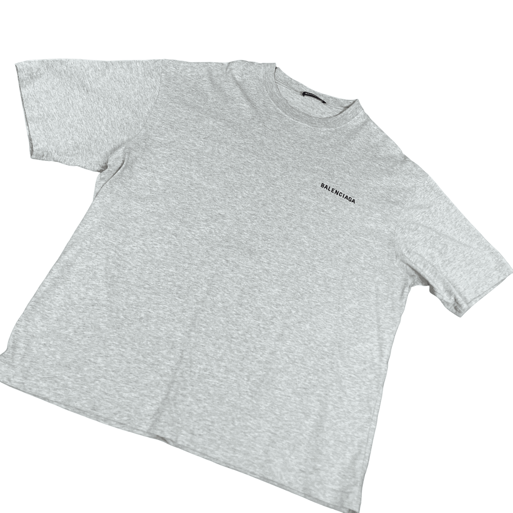 Grey Balenciaga Tee - Large - The Streetwear Studio