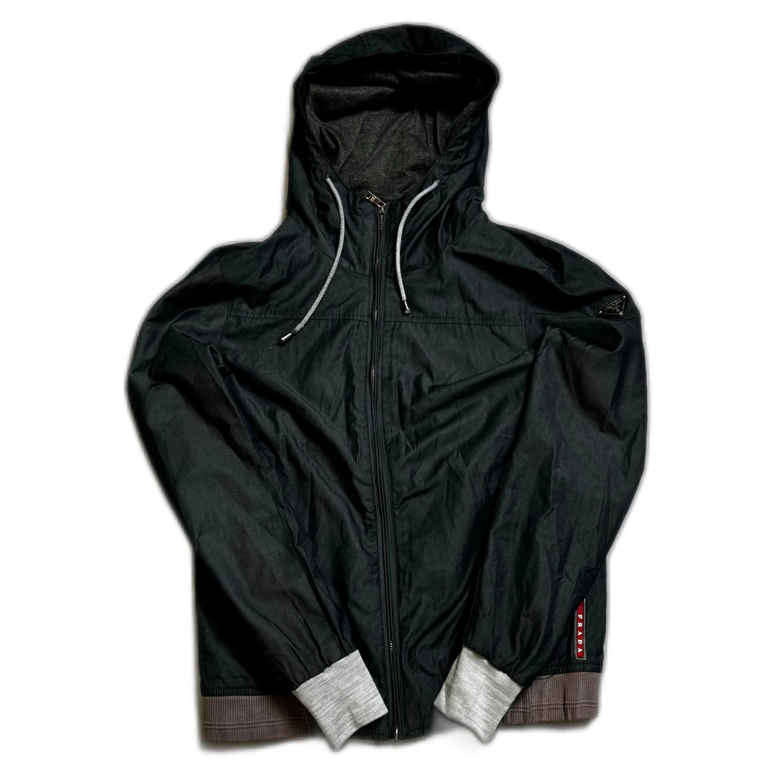 Grey/ Black Prada Jacket - M | The Streetwear Studio