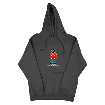 Grey Charcoal FTP Bear Hoodie - M | The Streetwear Studio