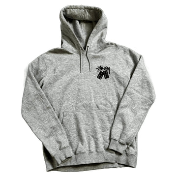 Grey Stussy Hoodie - XL | The Streetwear Studio