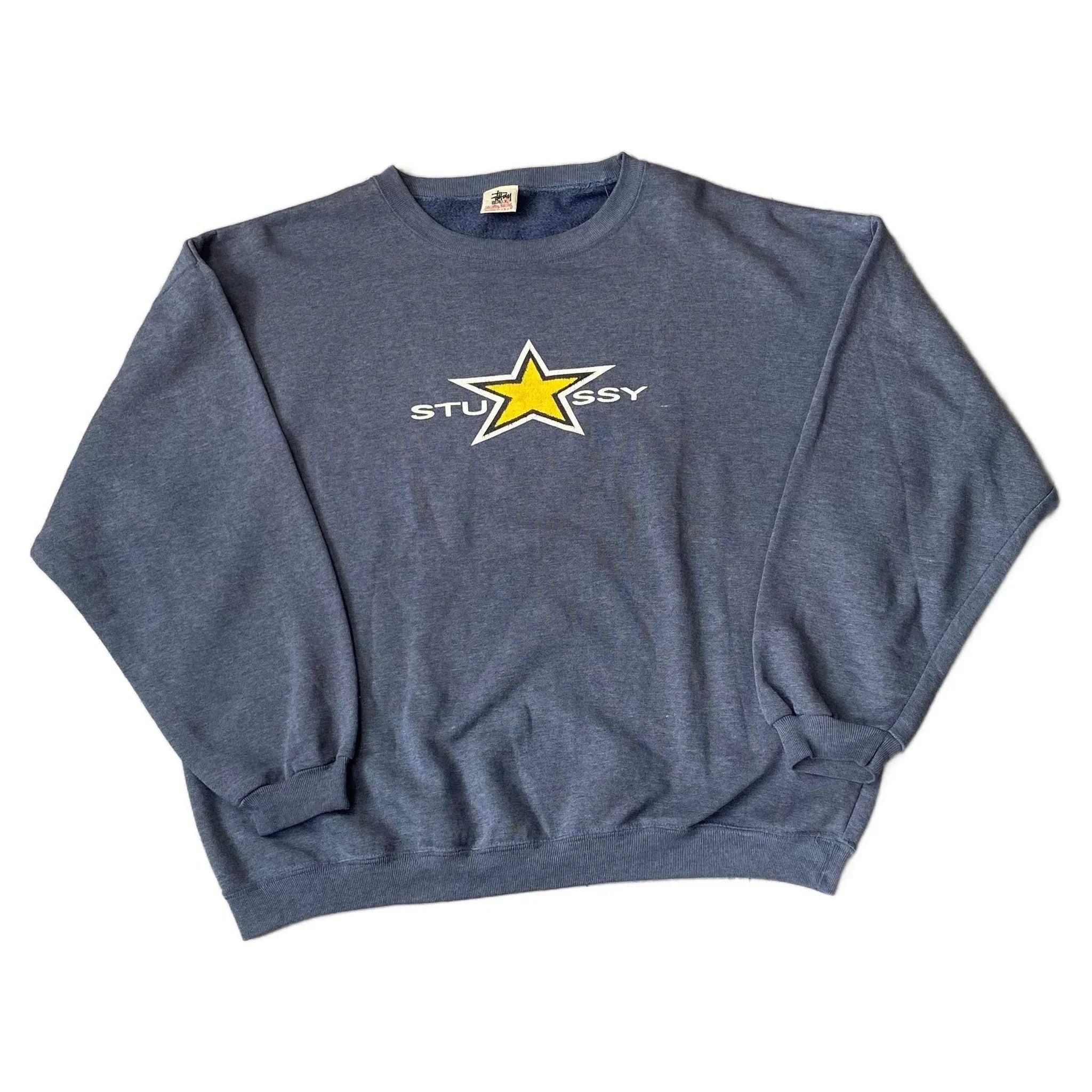 Grey Stussy Sweatshirt - XL | The Streetwear Studio