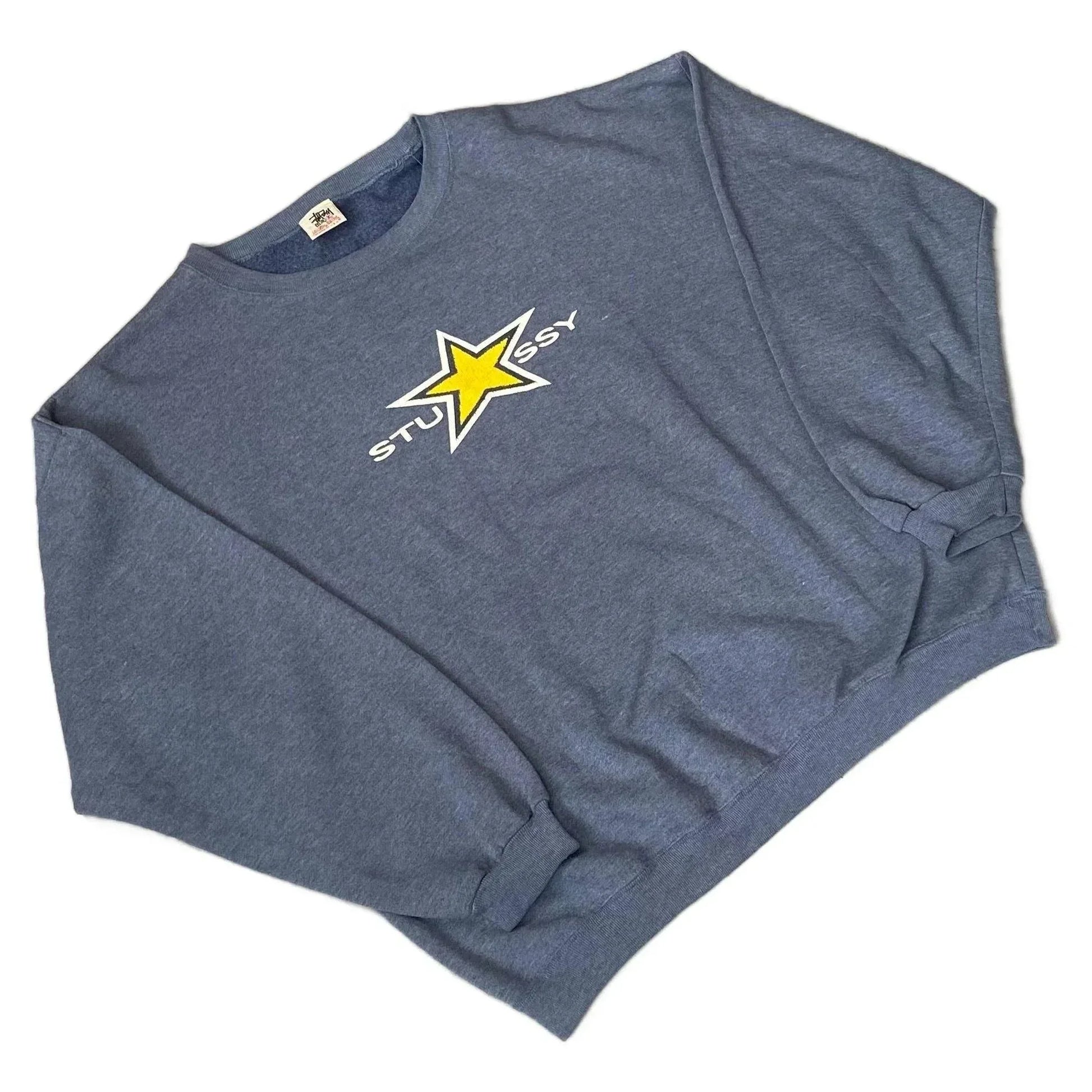 Grey Stussy Sweatshirt - XL | The Streetwear Studio