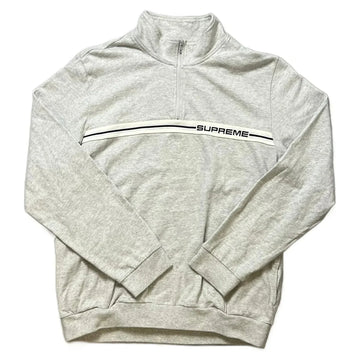 Grey Supreme 1/4 Zip Sweatshirt - XL | The Streetwear Studio