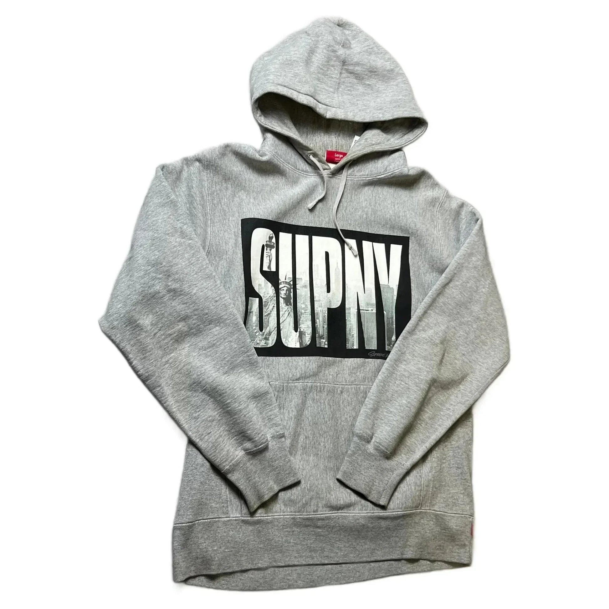 Grey Supreme Hoodie - L | The Streetwear Studio