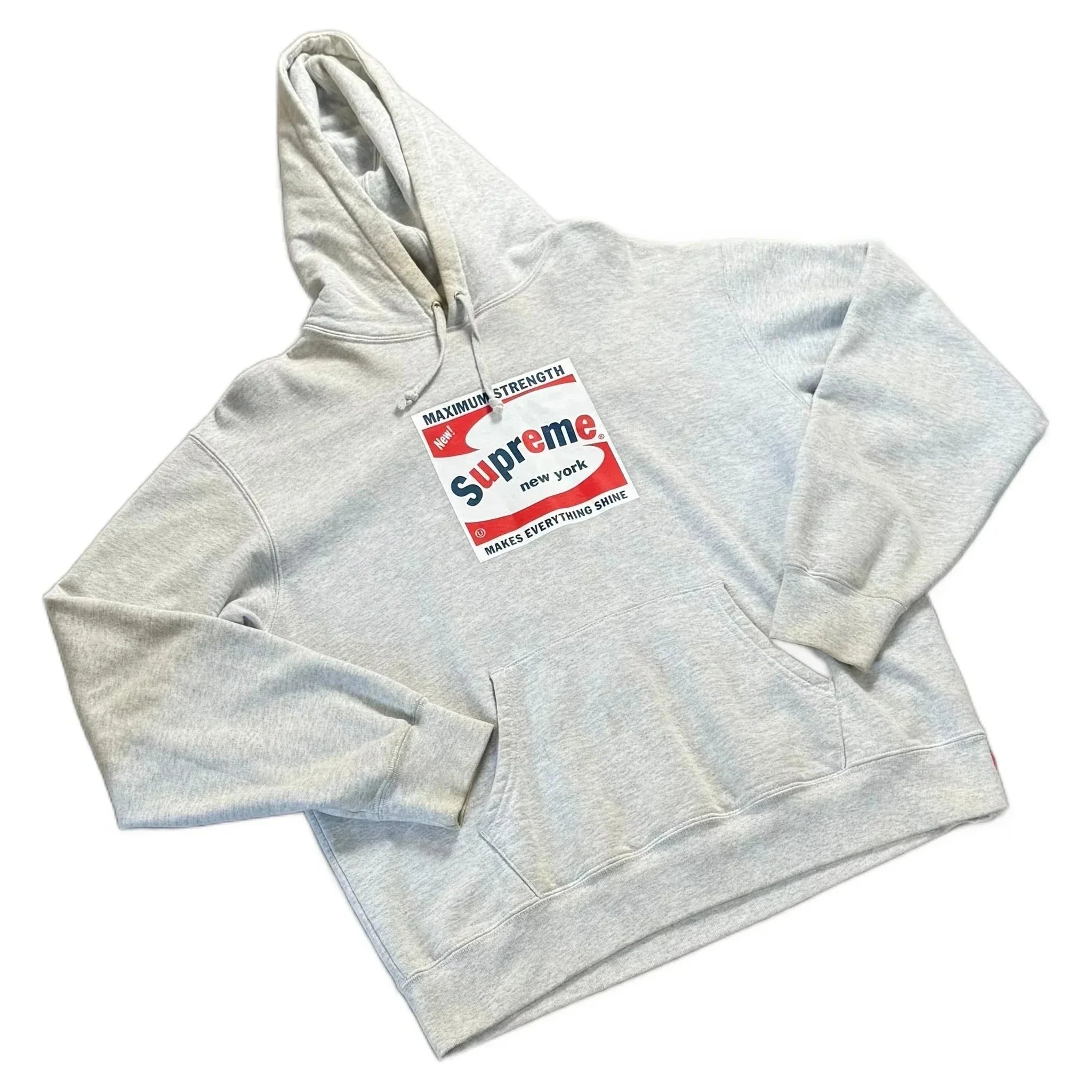 Grey Supreme Hoodie - M | The Streetwear Studio