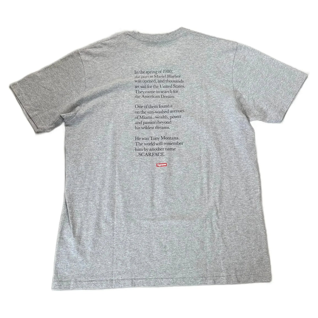 Grey Supreme x Scarface Tee - L | The Streetwear Studio