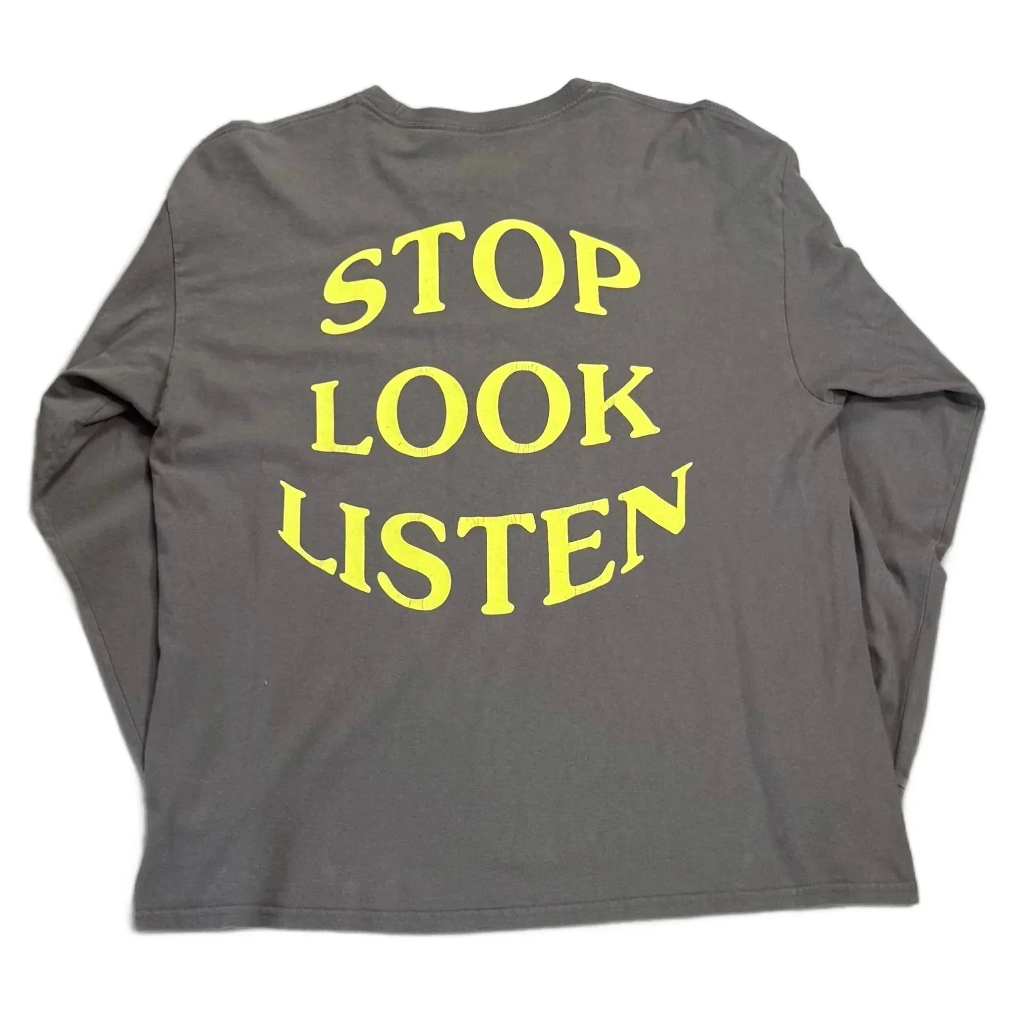 Grey Travis Scott Astroworld Long Sleeve Tee - XL | The Streetwear Studio