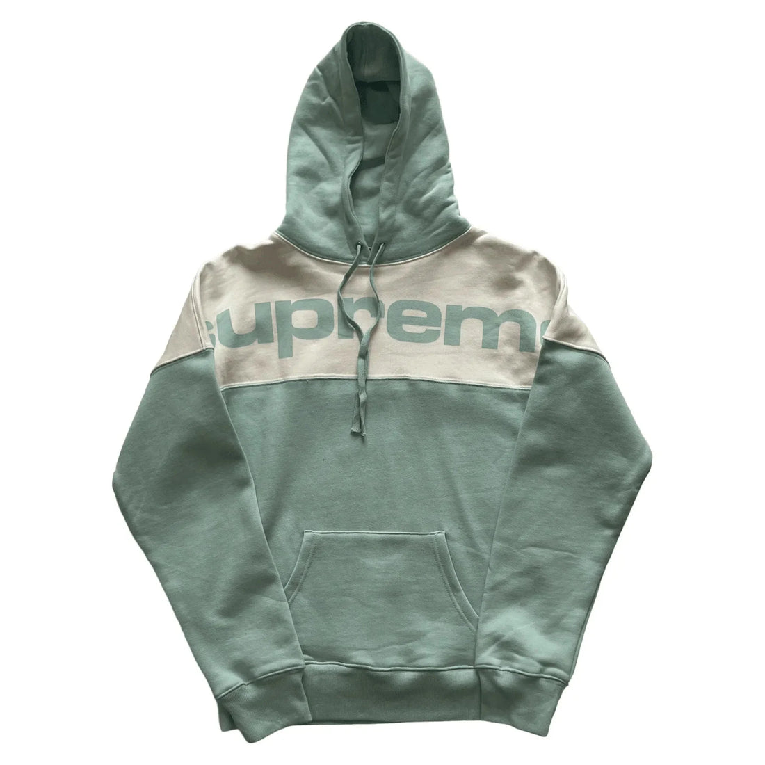 Ice Blue Supreme Blocked Hoodie - S | The Streetwear Studio