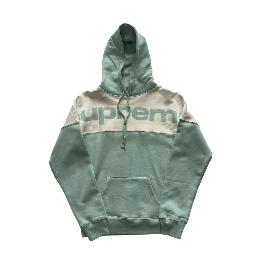 Ice Blue Supreme Blocked Hoodie - Small - The Streetwear Studio