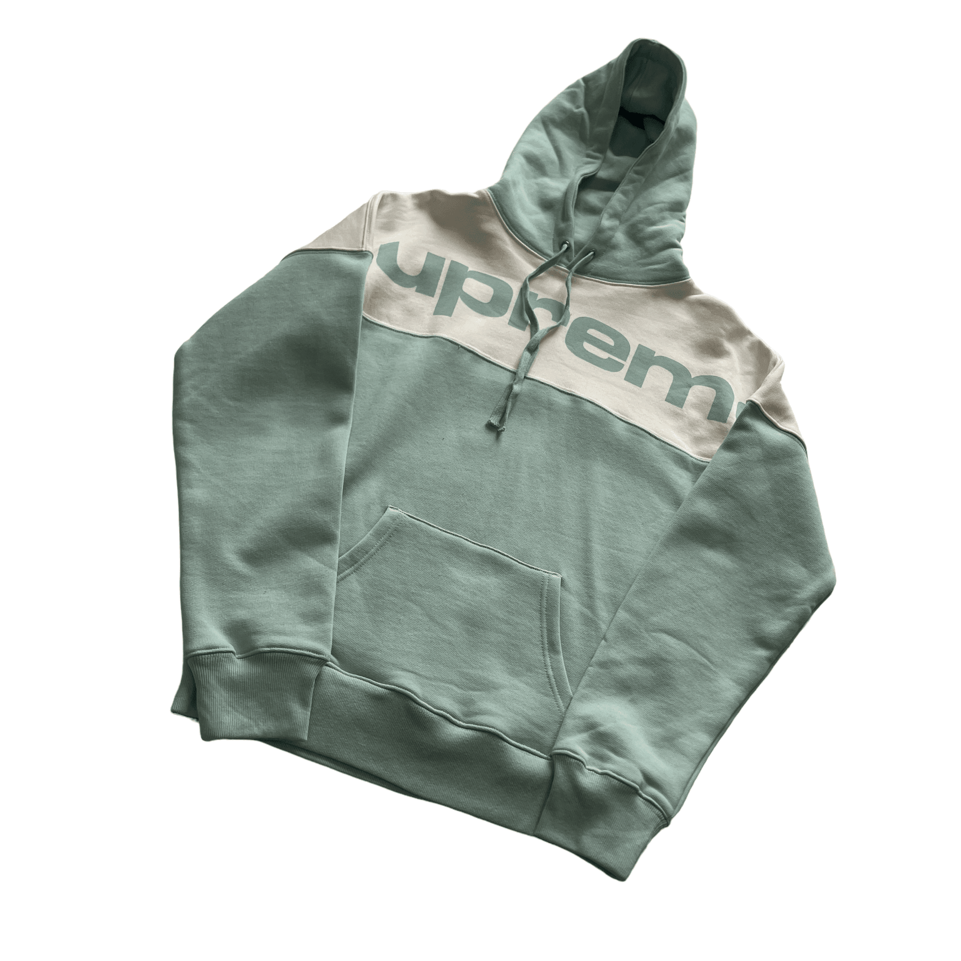 Ice Blue Supreme Blocked Hoodie - Small - The Streetwear Studio