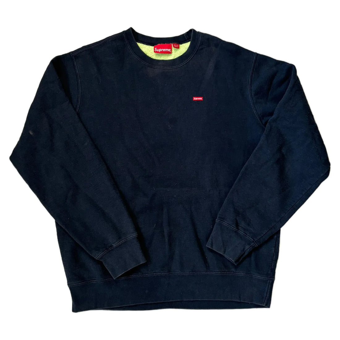 Navy Blue Supreme Sweatshirt - L | The Streetwear Studio