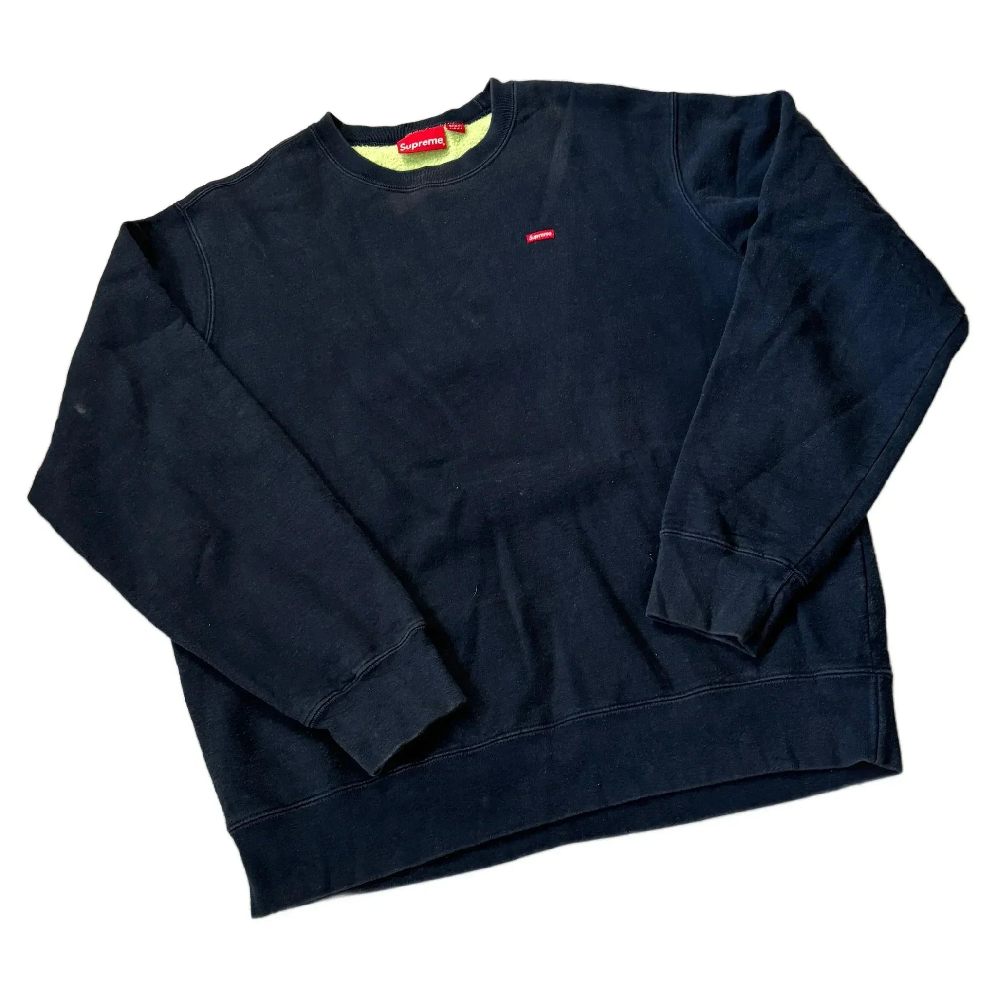 Navy Blue Supreme Sweatshirt - L | The Streetwear Studio
