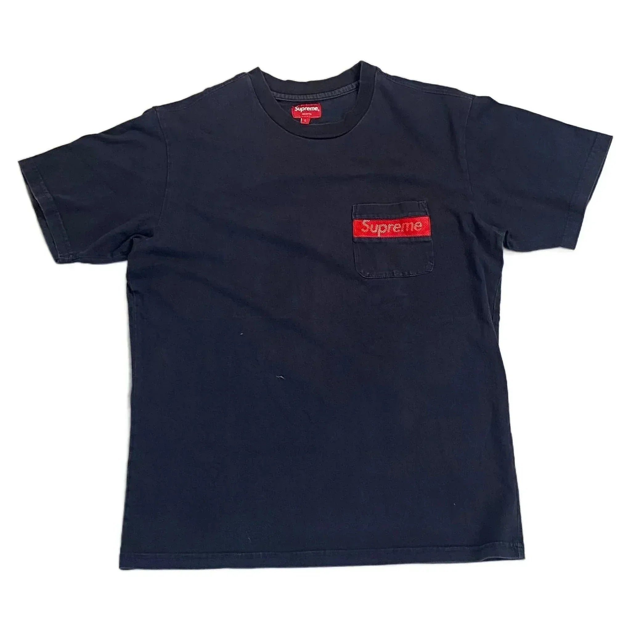 Navy Blue Supreme Tee - L | The Streetwear Studio