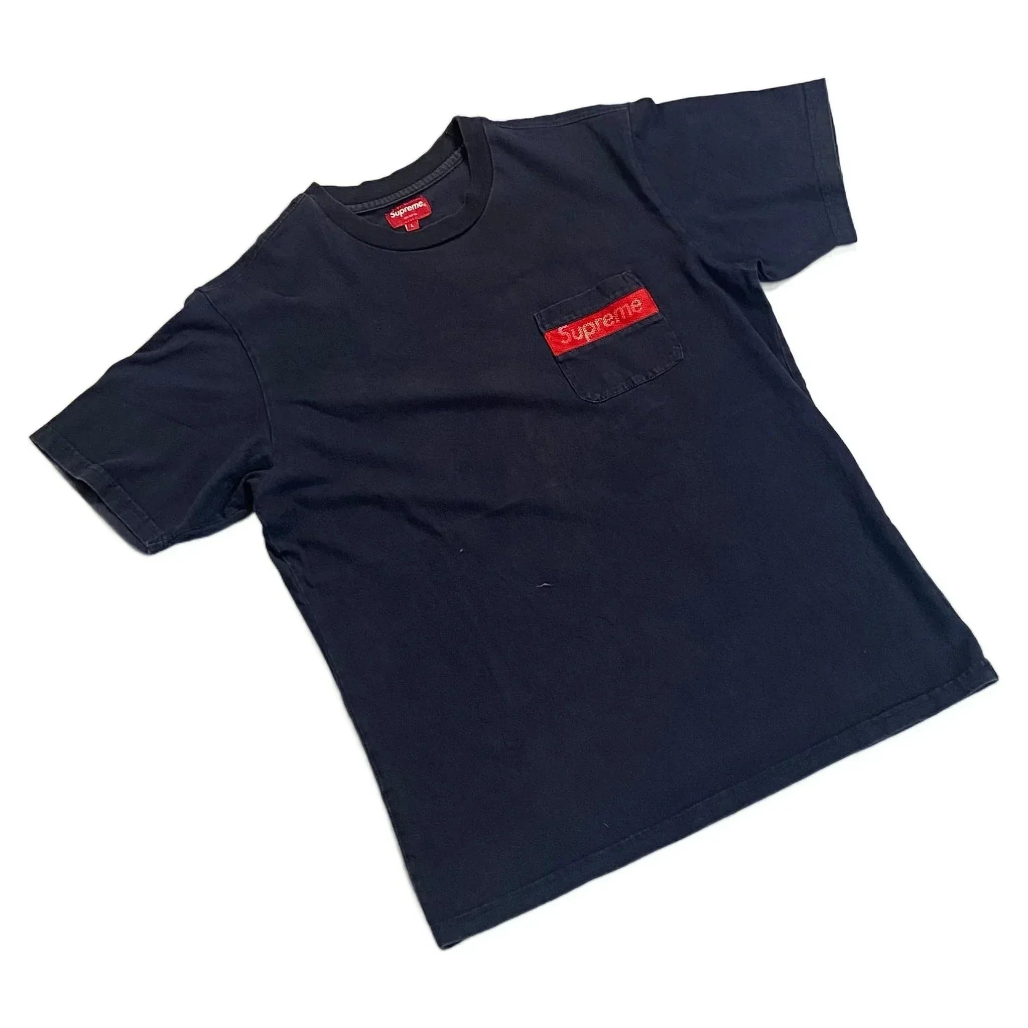 Navy Blue Supreme Tee - L | The Streetwear Studio