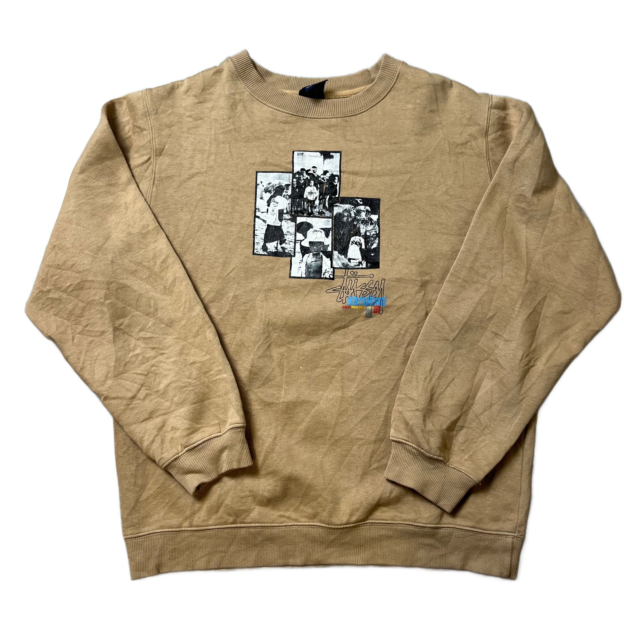 Beige Stussy Sweatshirt - S