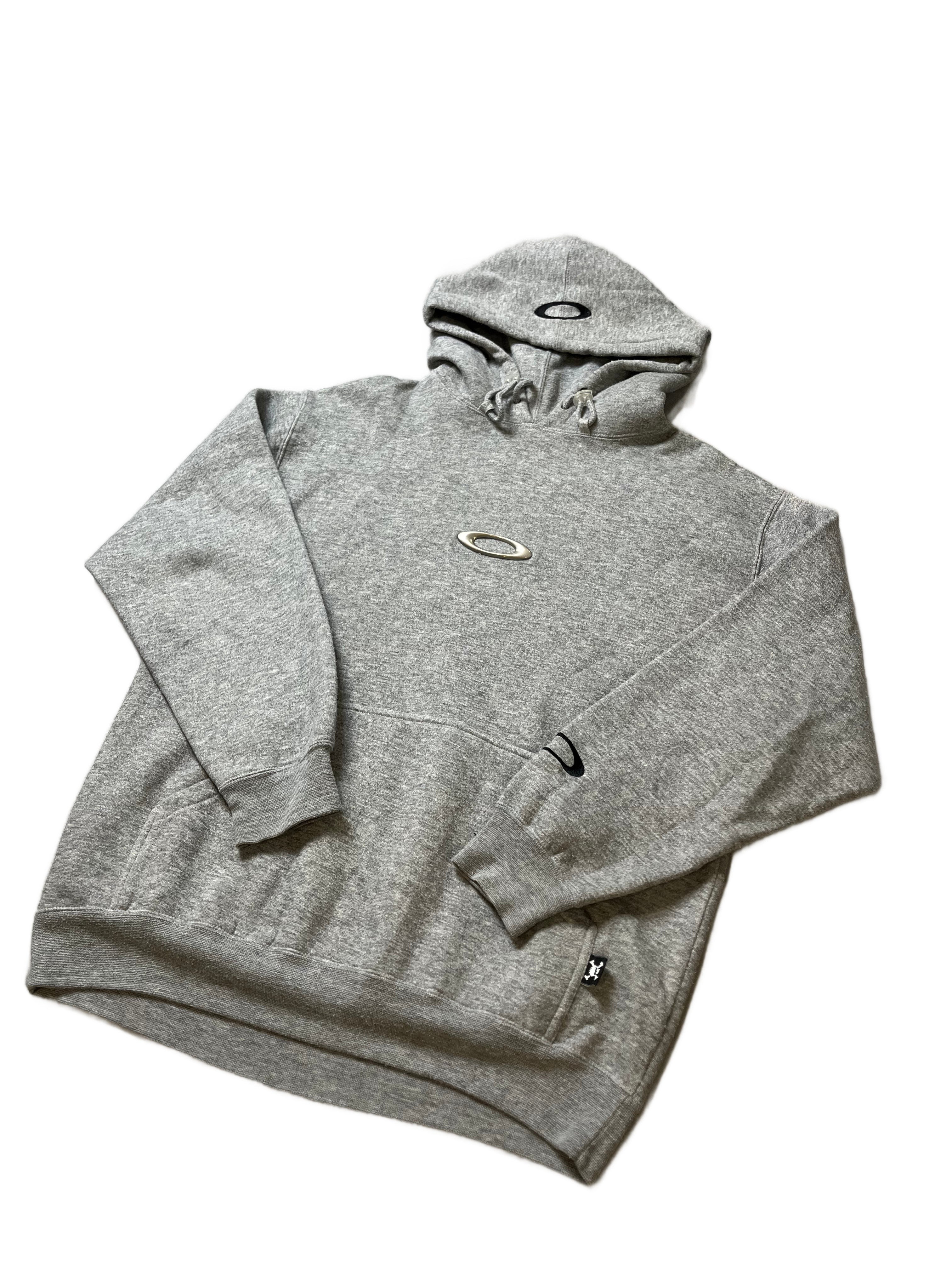 Grey Oakley Hoodie - L