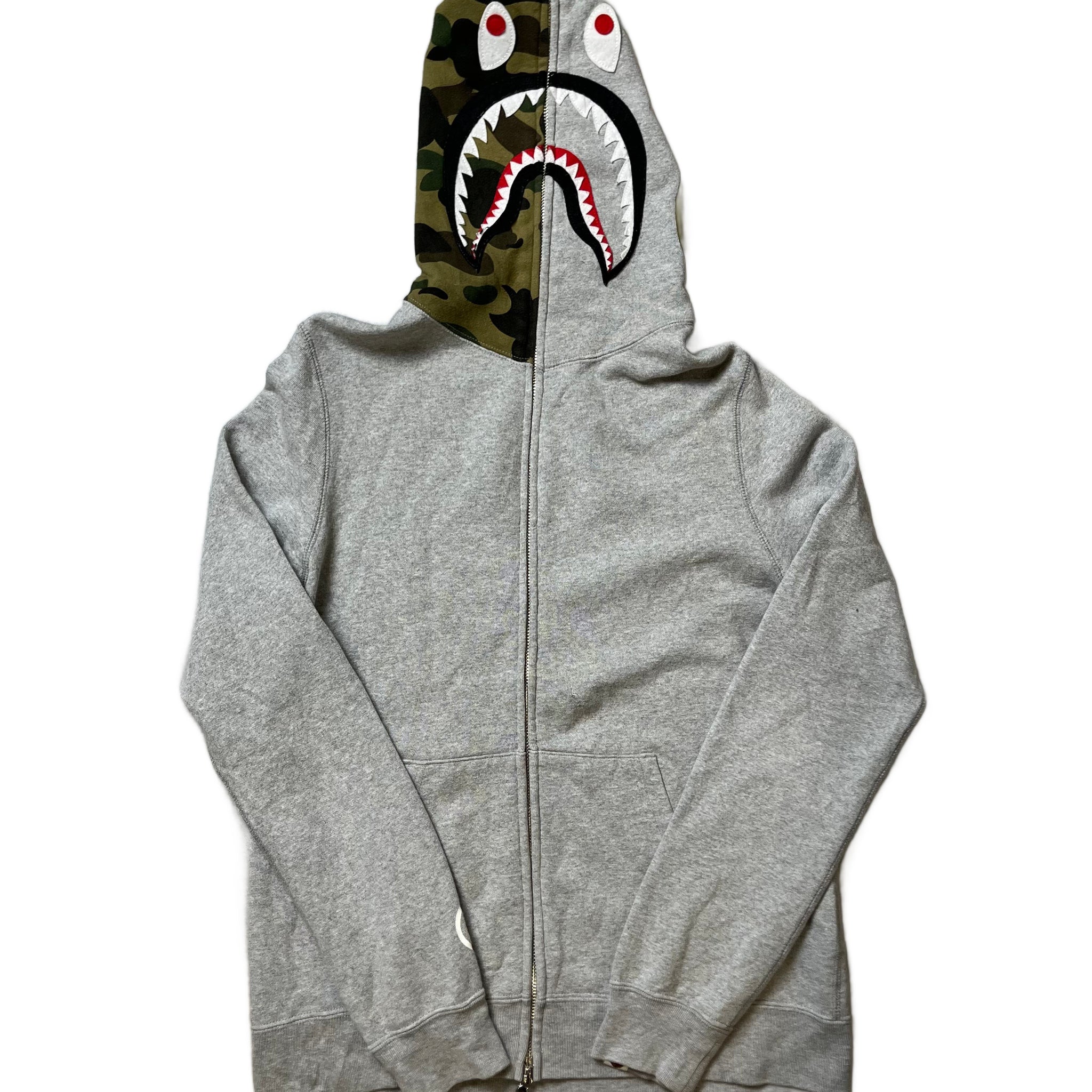 Grey A Bathing Ape (BAPE) Hoodie - S
