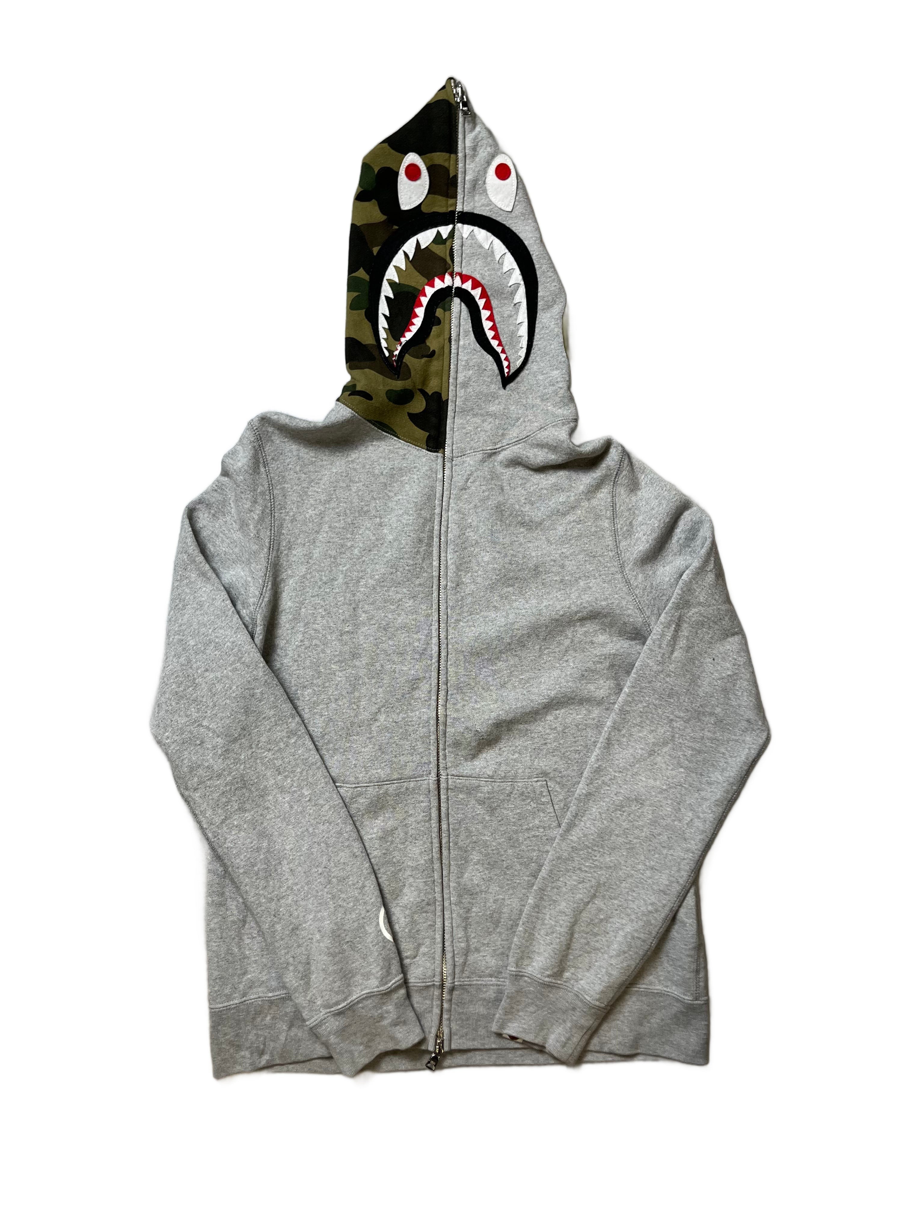 Grey A Bathing Ape (BAPE) Hoodie - S