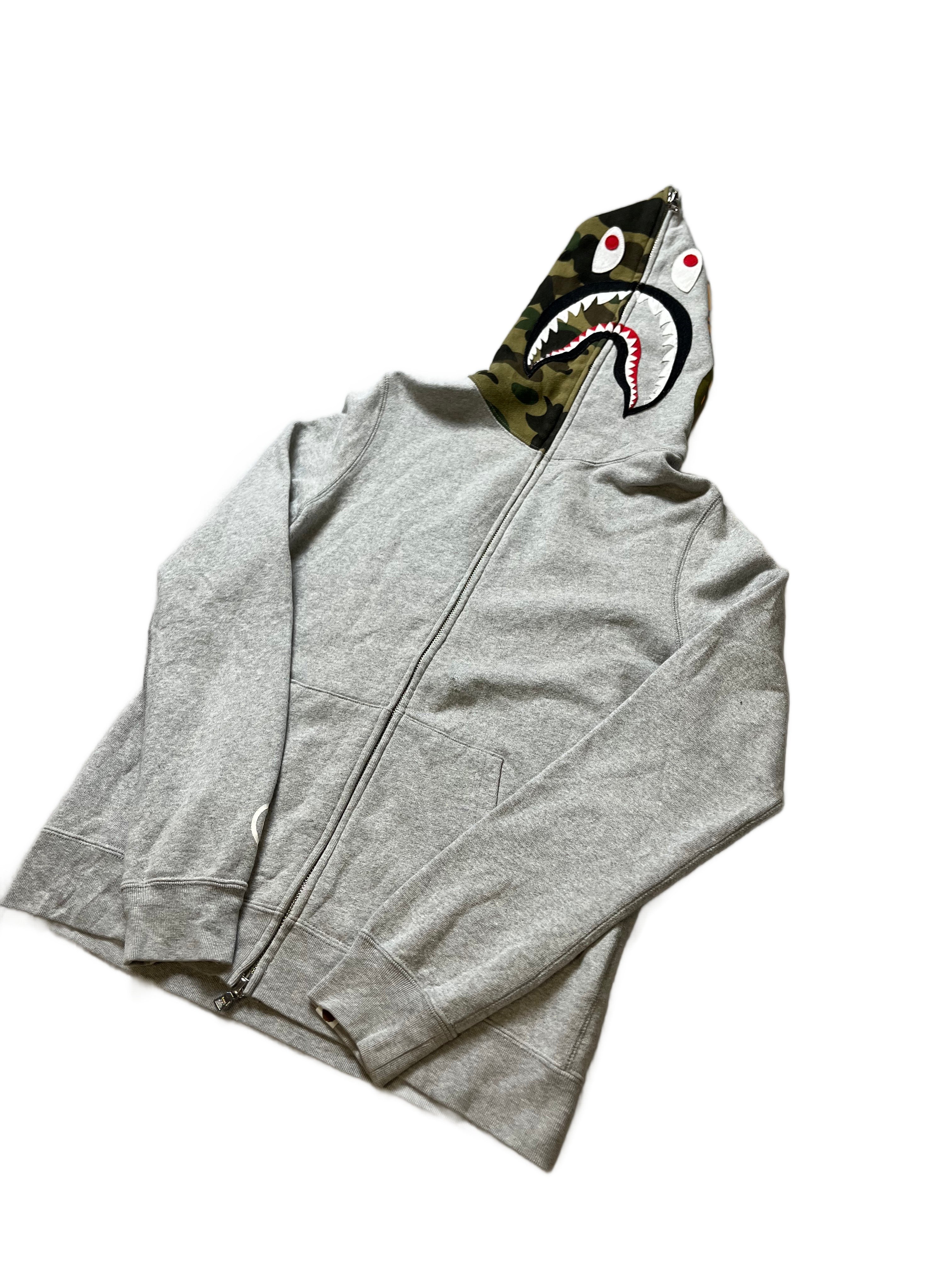 Grey A Bathing Ape (BAPE) Hoodie - S