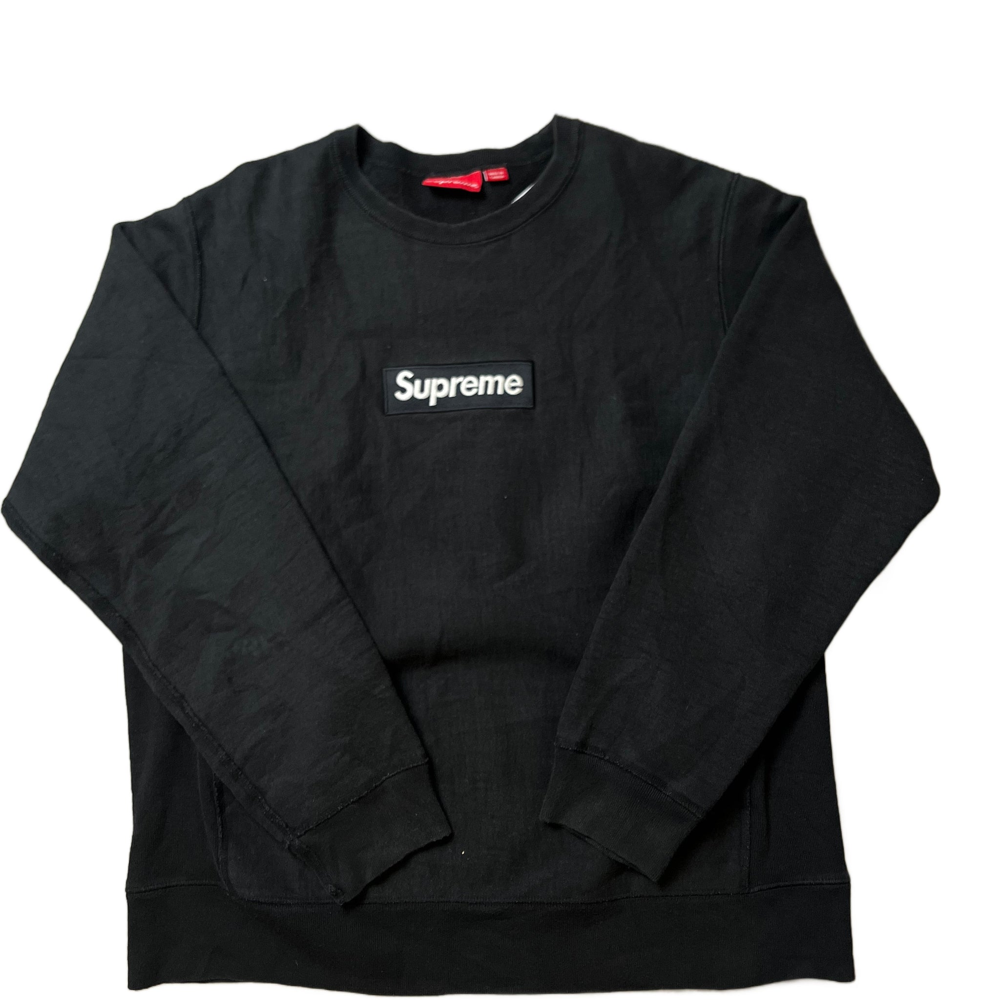 Black Supreme Box Logo Sweatshirt - L