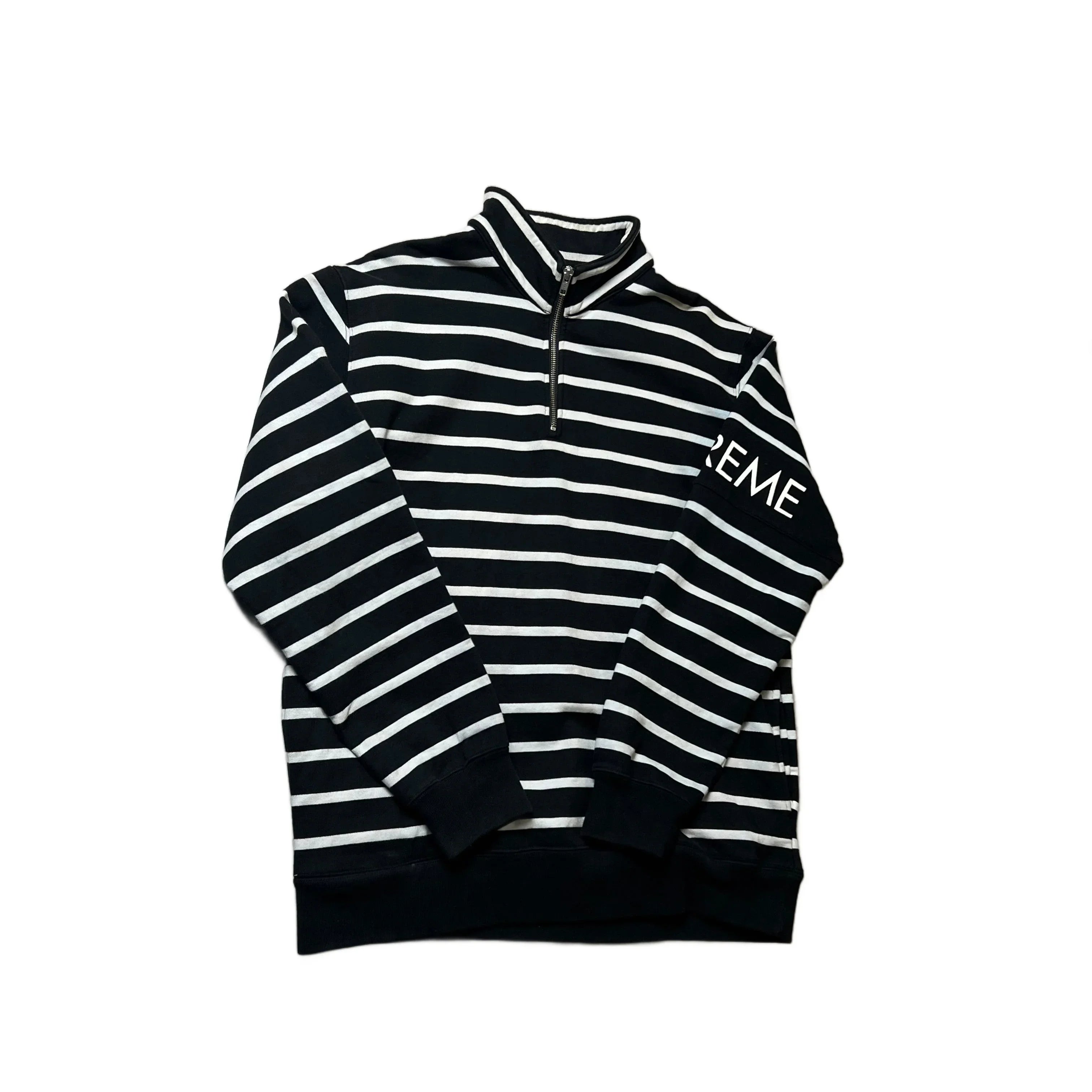 Supreme 1/4 Zip Sweatshirt - L