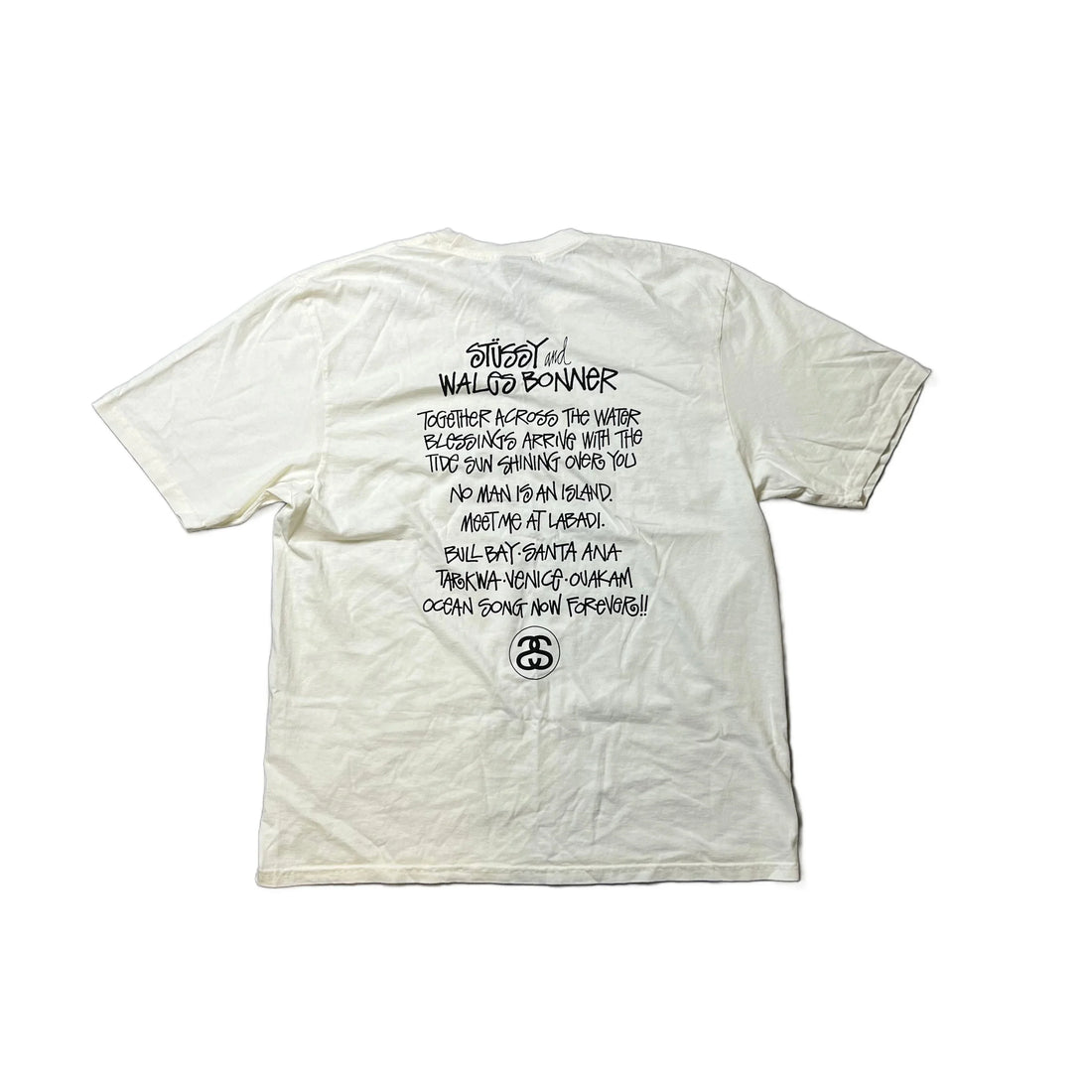 BNWT White Stussy x Wales Bonner Tee - L