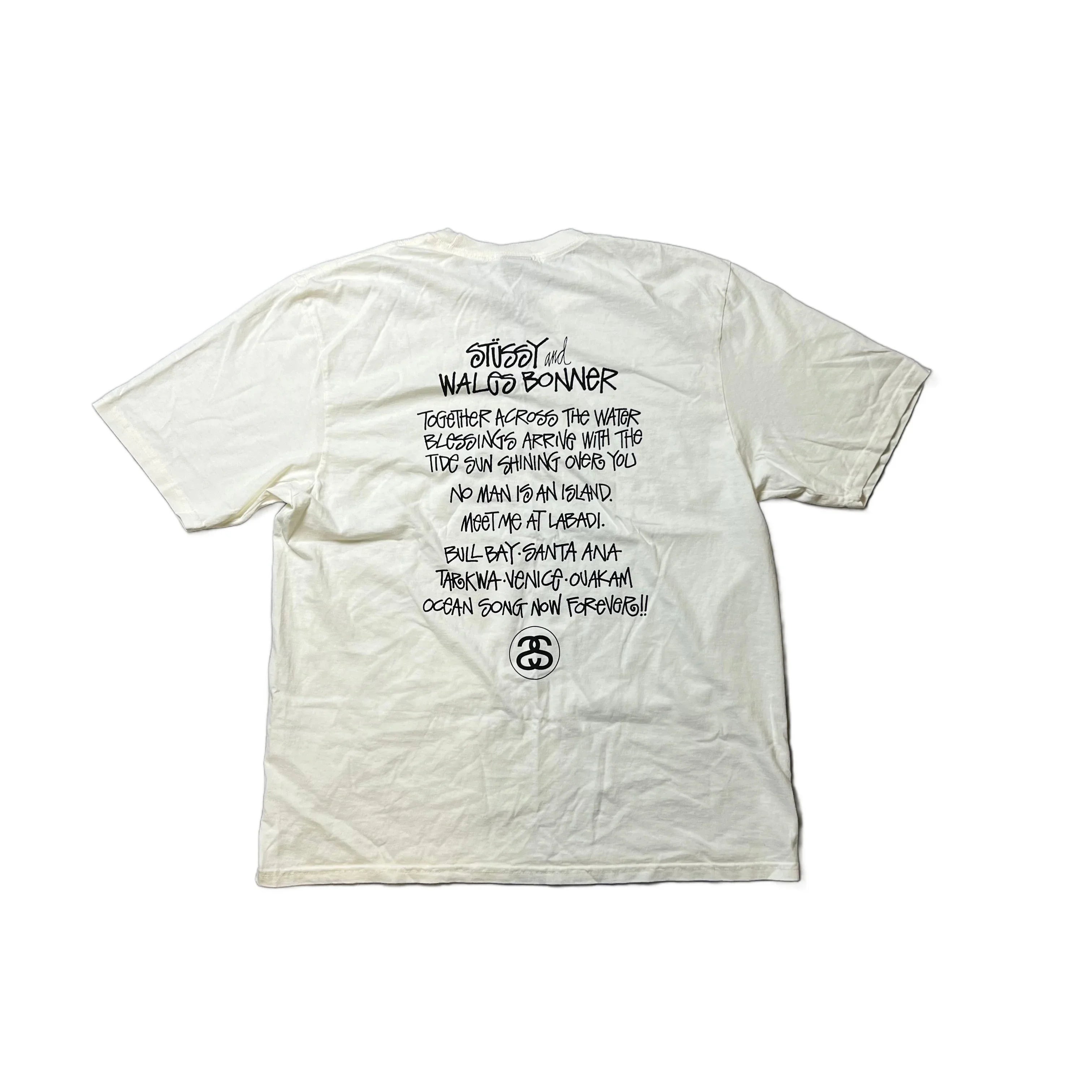 BNWT White Stussy x Wales Bonner Tee - L