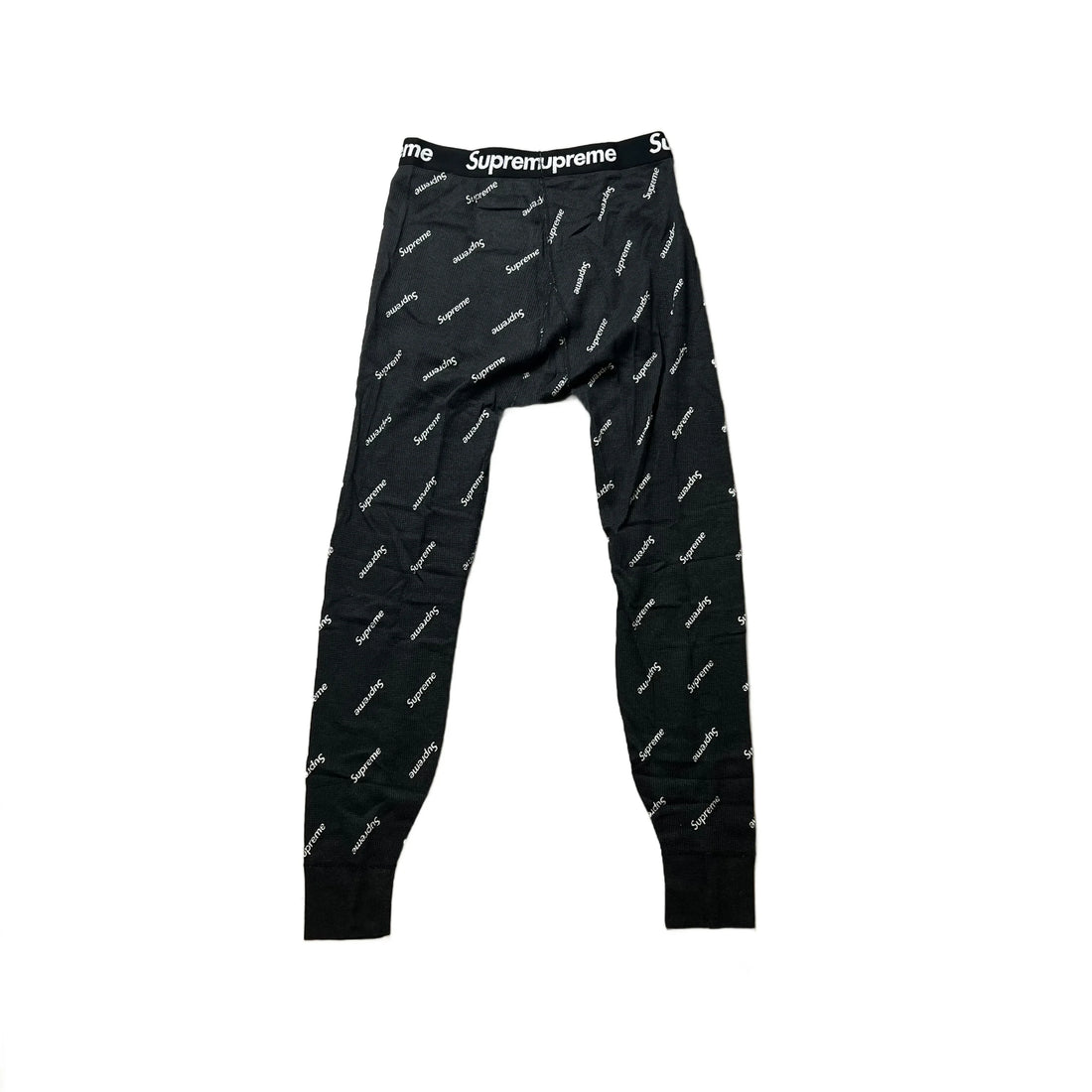 Brand New Black Supreme Waffle Bottoms - M