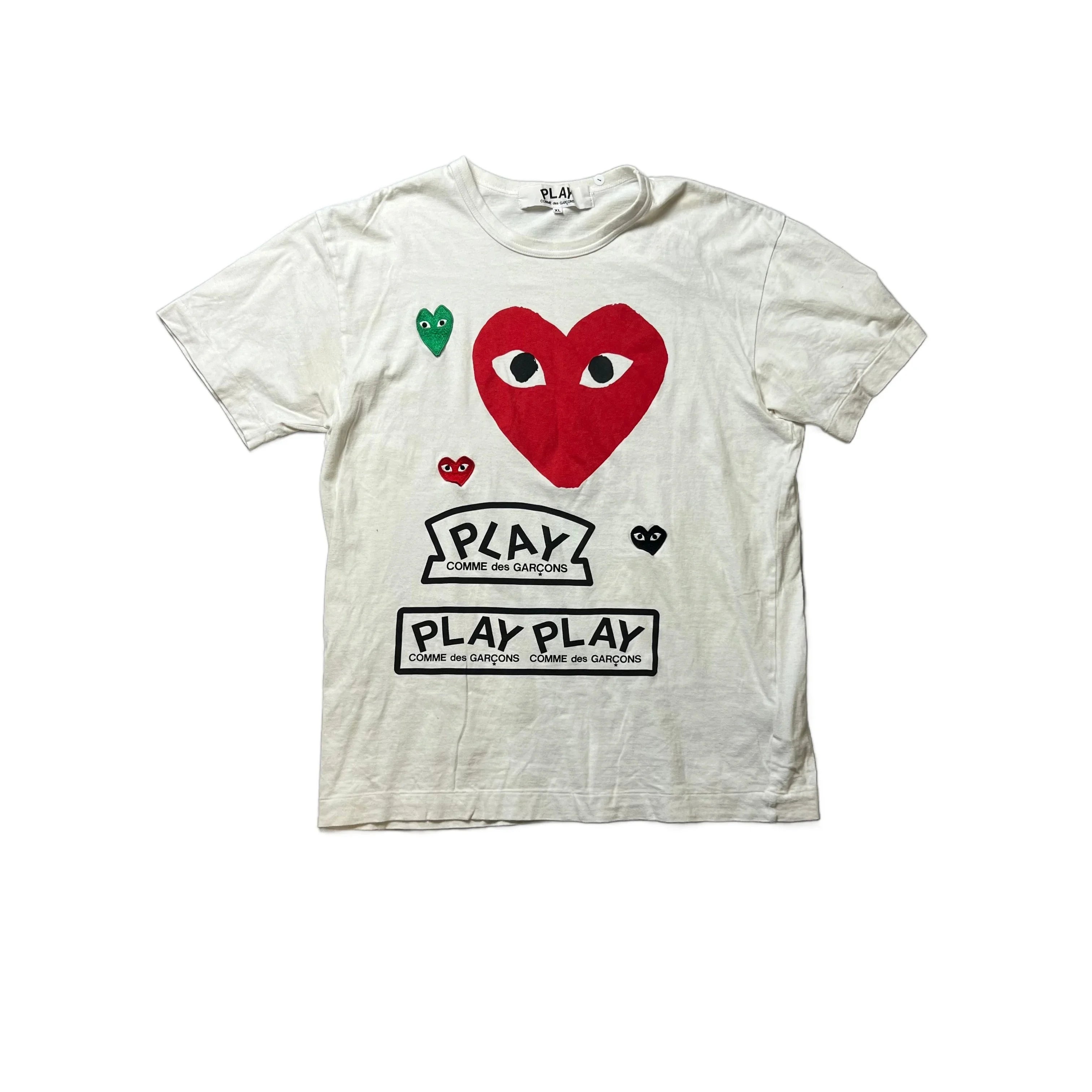 White Comme Des Garcons (CDG) Tee - XL