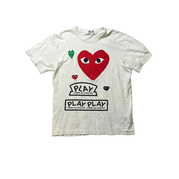White Comme Des Garcons (CDG) Tee - XL