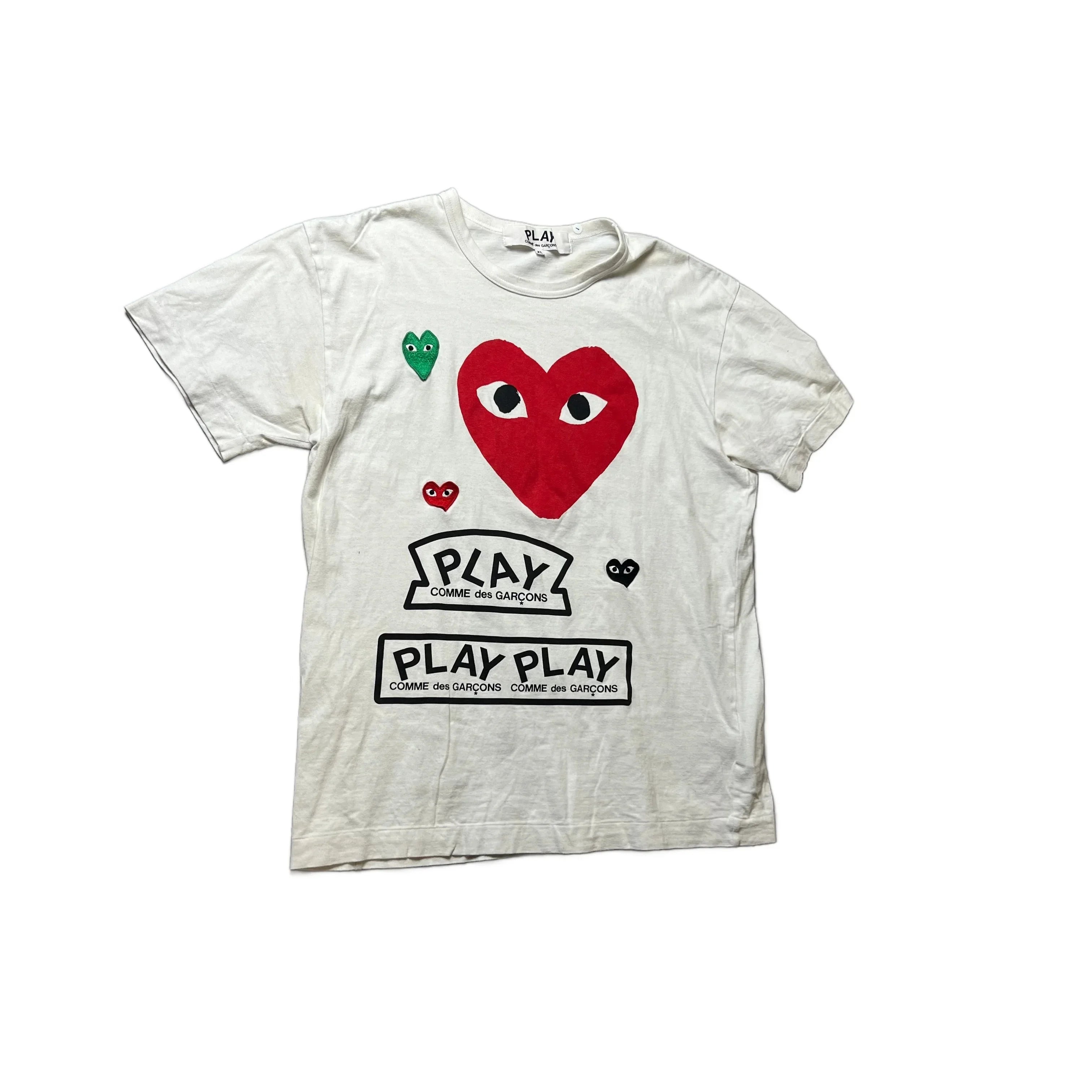 White Comme Des Garcons (CDG) Tee - XL